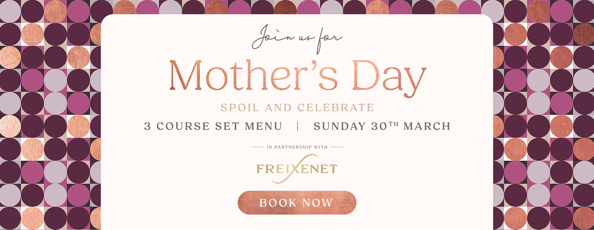 Mother’s Day menu/meal in Slough